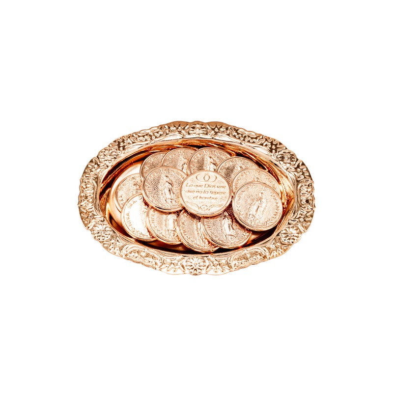 ARRAS CHAPA DE ORO 14K BCO/AMA MEX.