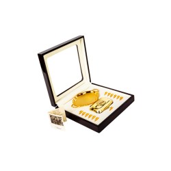 ARRAS LAM 14K CAOBA BCO/AMA MEX.