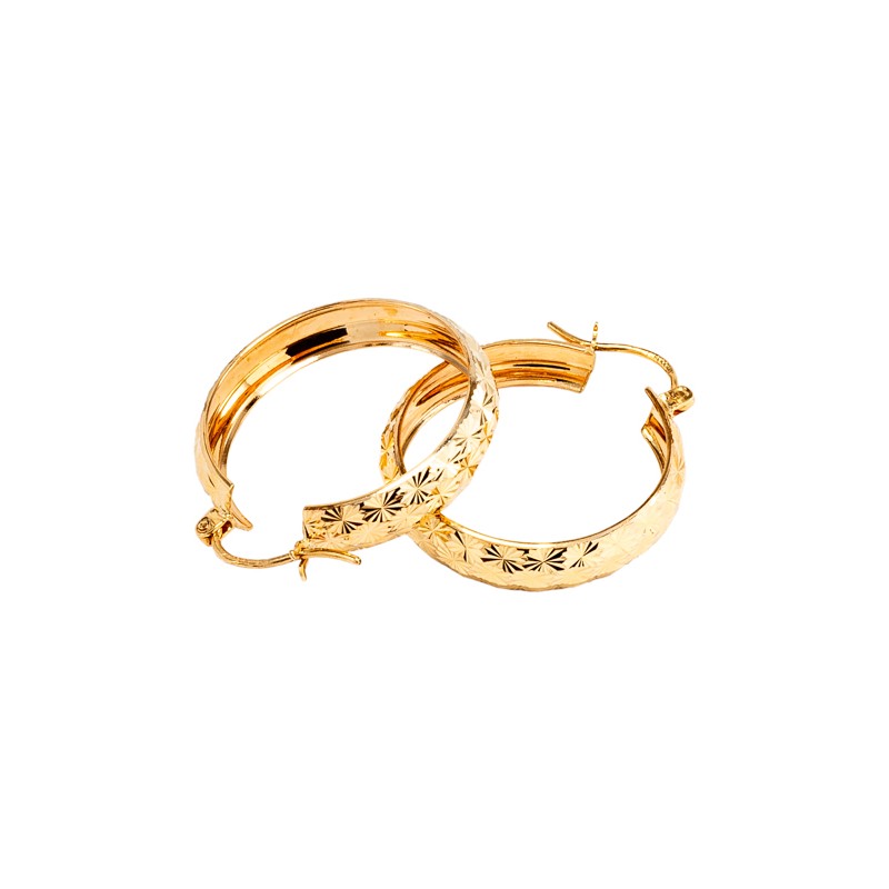 ARRACADAS ORO 10K CELESTE #4 AMA MEX.