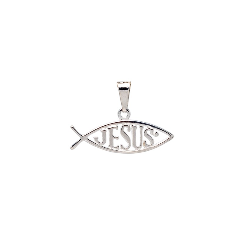 DIJE PLATA .925 PEZ JESUS VA MEX.