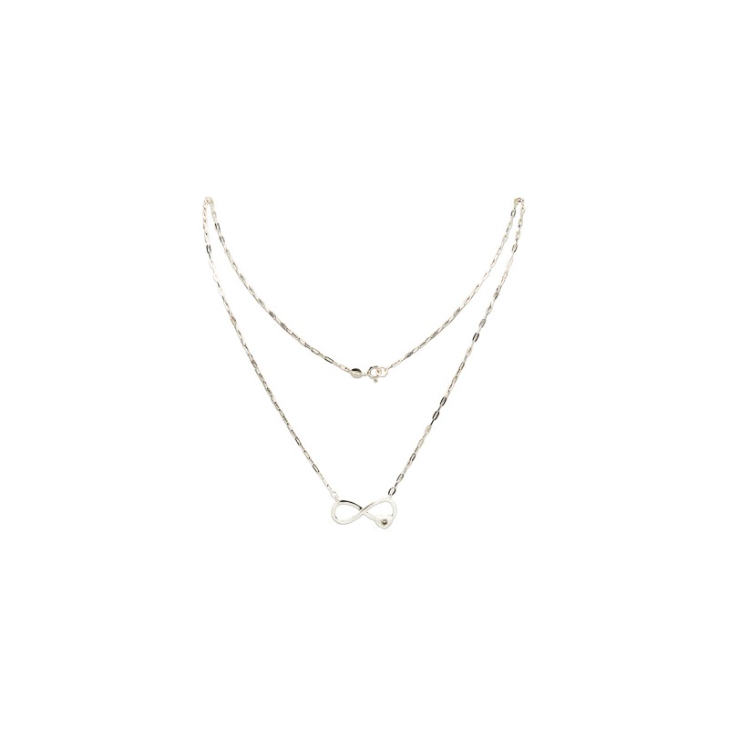 GARGANTILLA PLATA .925 INFINITO VAC MEX.