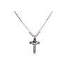 GARGANTILLA PLATA .925 CRUZ S.BENITO SD MEX.