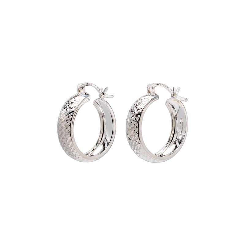 ARRACADAS PLATA .925 DIAMANTADA #4 BAN MEX.