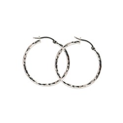 ARRACADAS PLATA .925 FACETADA #8  AD3 MEX.