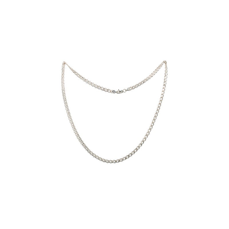 CADENA PLATA .925 DOBLE ROMBO M.45 BAS MEX DR040.