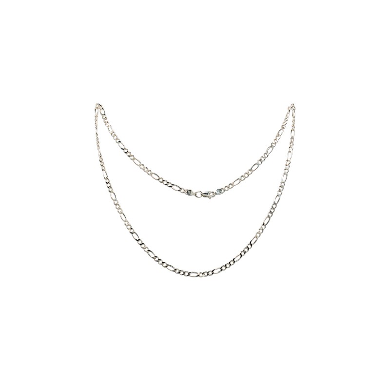 CADENA PLATA .925 CARTIER 3X1 M.45 BAS MEX. FG0703X12