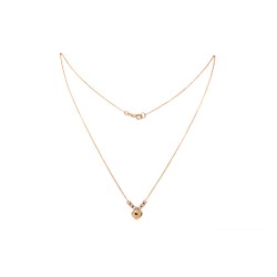 GARGANTILLA ORO 10K SD CRZN GLOBO FLZ FLOR MEX.