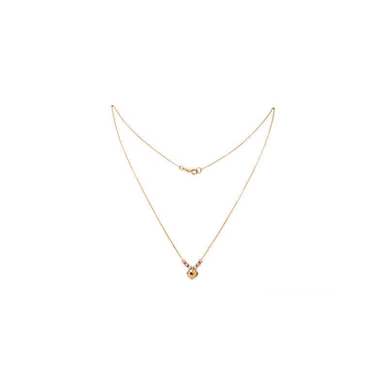 GARGANTILLA ORO 10K SD CRZN GLOBO FLZ FLOR MEX.