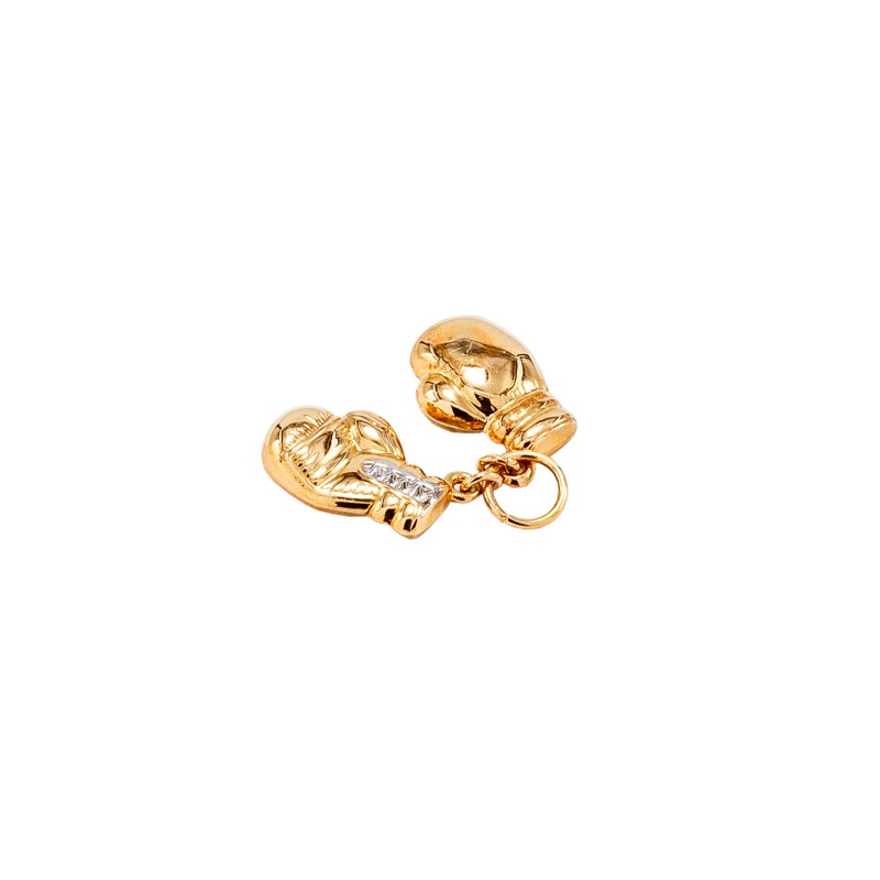 DIJE ORO 10K GUANTES BOX FLZ COMB MEX.