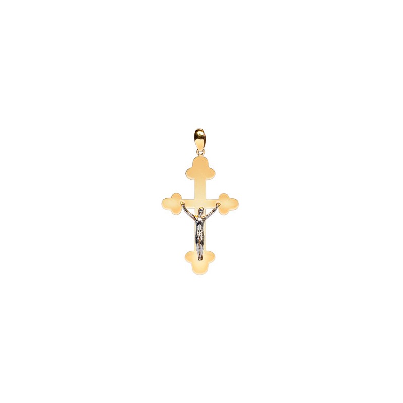 DIJE ORO 10K CRISTO FLZ COMB MEX.