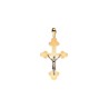 DIJE ORO 10K CRISTO FLZ COMB MEX.