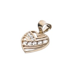 DIJE ORO 10K CORAZON C/P 11-10 COMB MEX.