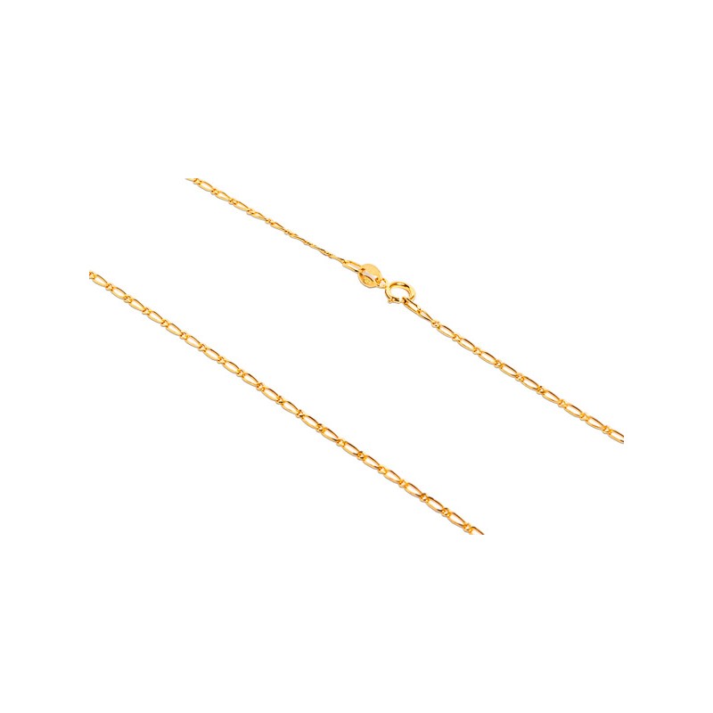 CADENA ORO 10K CARTIER 1X1 BAS M.55 MEX.