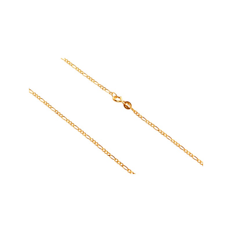 CADENA ORO 10K CARTIER 3X1 BAS M.45 MEX.