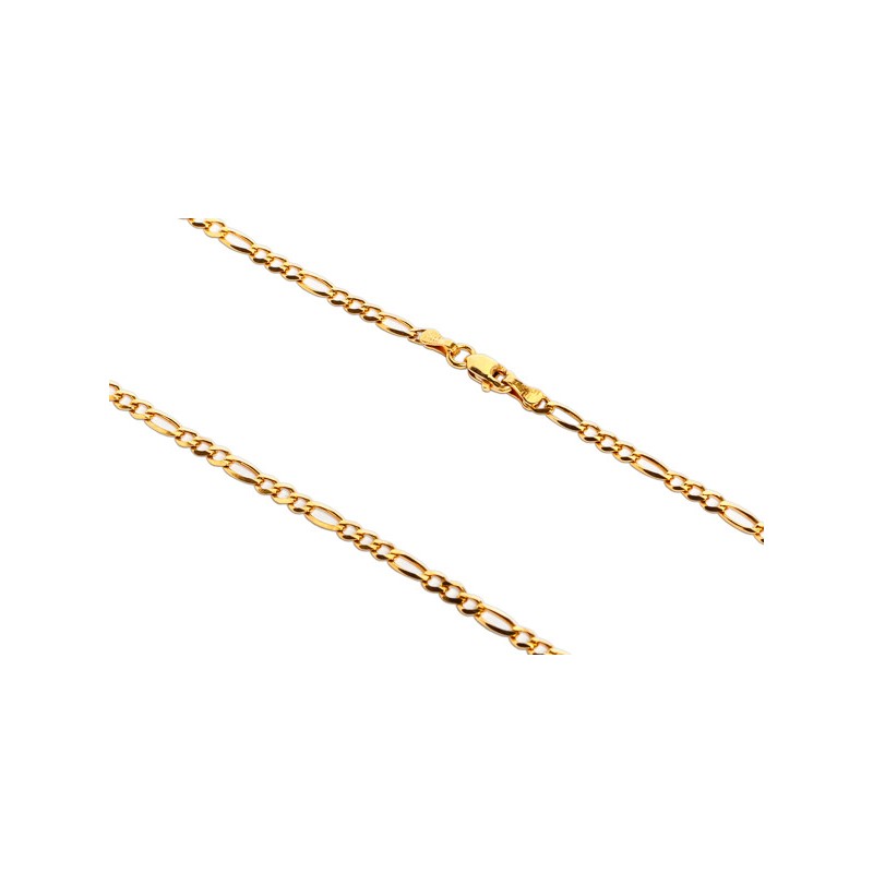 CADENA ORO 10K CARTIER 3X1 BAS M.45 MEX.