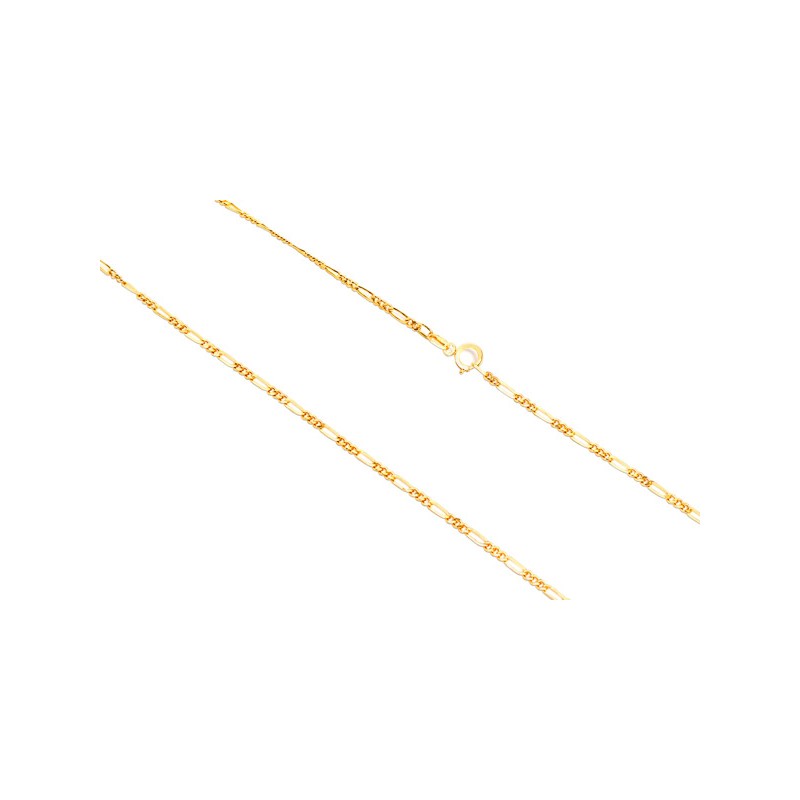 CADENA ORO 10K CARTIER 3X1 BAS M.55 MEX.