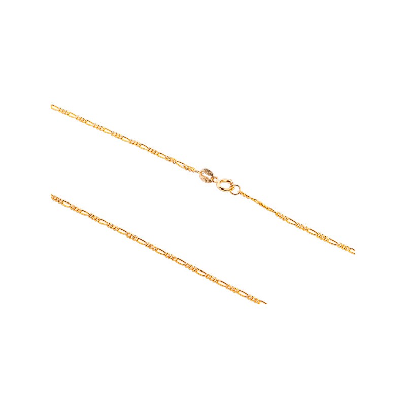 CADENA ORO 10K CARTIER 3X1 BAS-PAVE M.40 MEX.