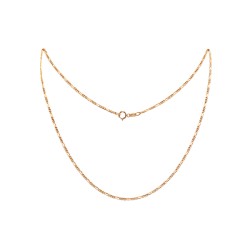 CADENA ORO 10K CARTIER 3X1 M.45 PAVE BAS MEX.