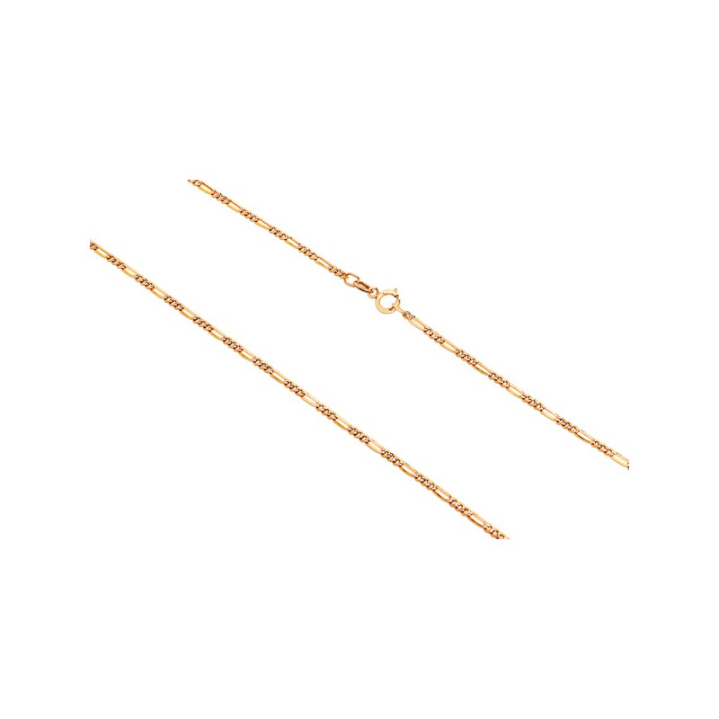 CADENA ORO 10K CARTIER 3X1 BAS-PAVE M.50 MEX.