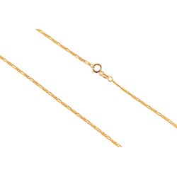 CADENA ORO 10K CARTIER 3X1 BAS-PAVE M.55 MEX.