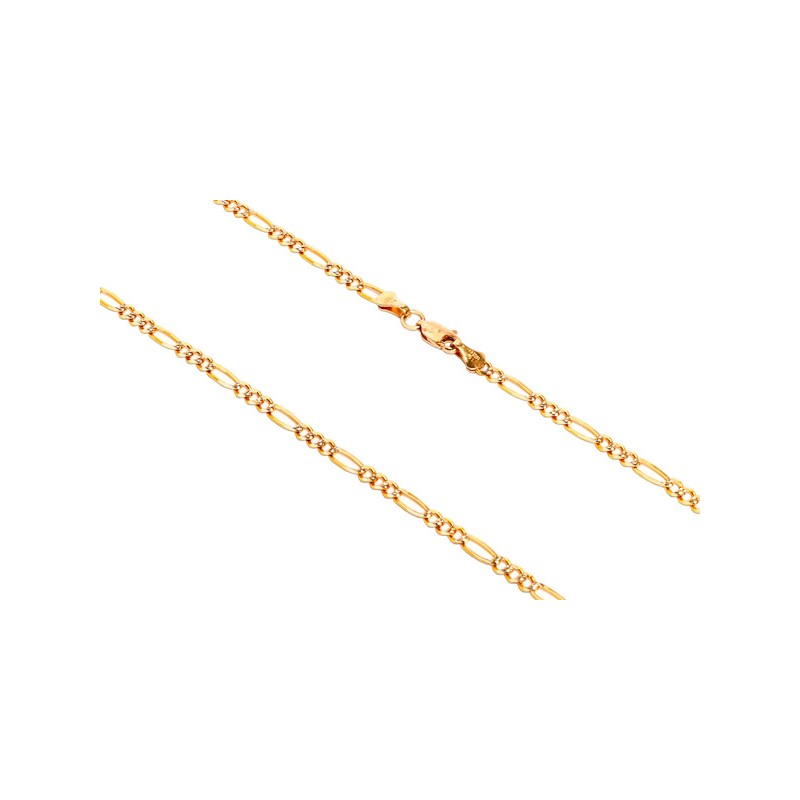 CADENA ORO 10K CARTIER 3X1 M.60 PAVE BAS MEX.