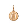 MEDALLA ORO 14K VIRGEN GPE RED FL3 AMA MEX.