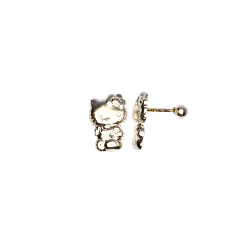 BROQUEL PLATA. 925 KITTY GDE MEX.