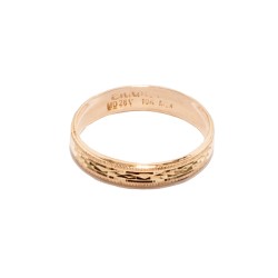 ARGOLLAS ORO 10K MOD. CL126 4MM AMA MEX.