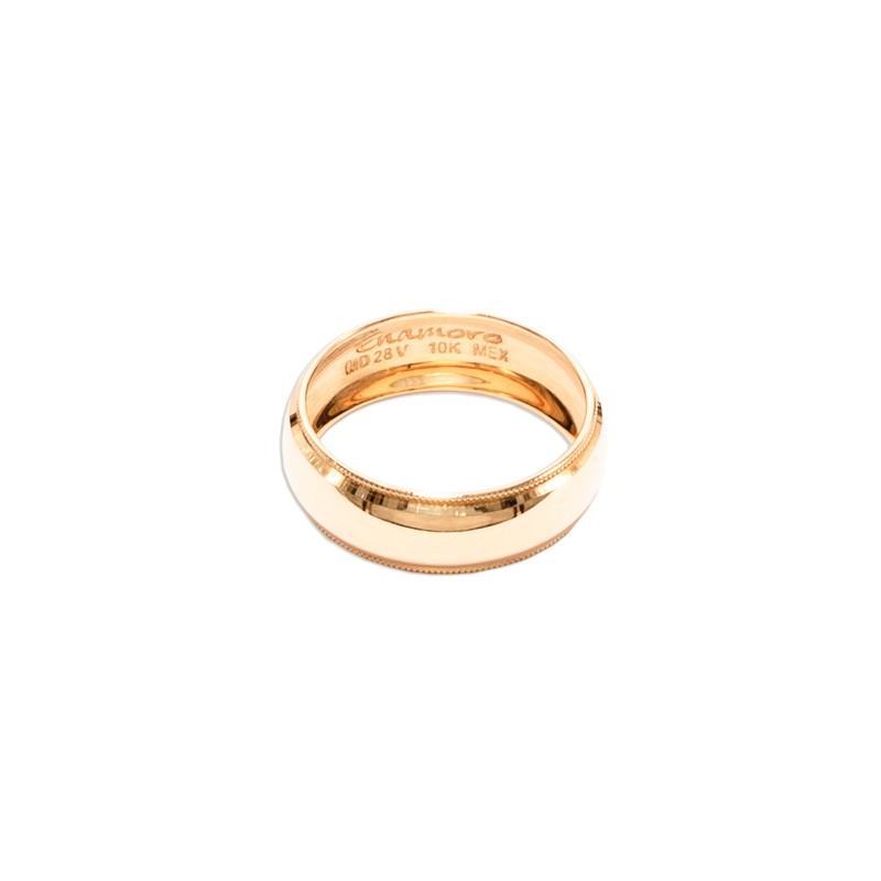 ARGOLLAS ORO 10K MOD. CL101 6MM AMA MEX.