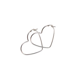 ARRACADAS PLATA .925 CORAZON GDE ADL MEX.