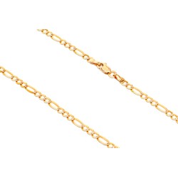 CADENA ORO 10K CARTIER 3X1 M.45 PAVE BAS MEX.