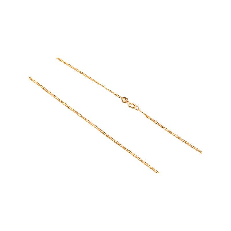 CADENA ORO 10K CARTIER 3X1 PAVE BAS M.50 MEX.