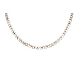 CADENA PLATA .925 BARBADA DIAM M.60 G2 CA1002 MEX.