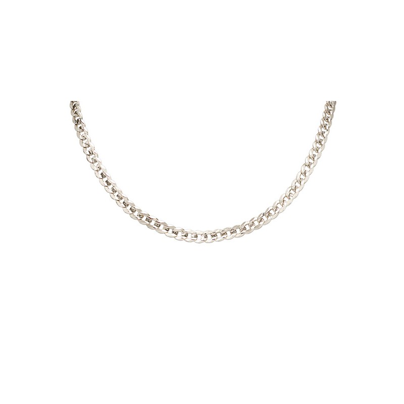 CADENA PLATA .925 BARBADA DIAM M.60 G2 CA1002 MEX.