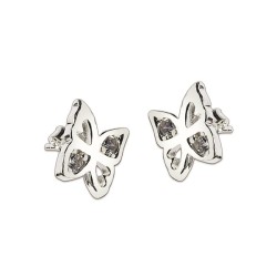 ARETES PLATA .925 MARIPOSA C/P VAC MEX.