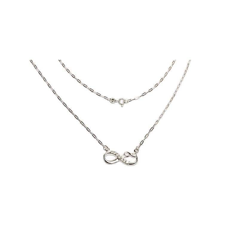 GARGANTILLA PLATA .925 INFINITO C/P SD MEX.
