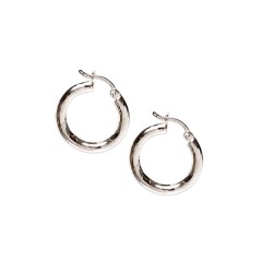 ARRACADAS PLATA .925 CARAMELO SATIN  #3 AD3 3MM MEX.