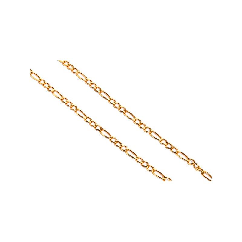 CADENA ORO 14K CARTIER 3X1 M.45 AMA BAS MEX.