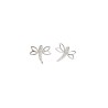 ARETES PLATA .925 LIBELULA C/P VAC MEX.