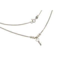 GARGANTILLA PLATA .925 LLAVE SD MEX.