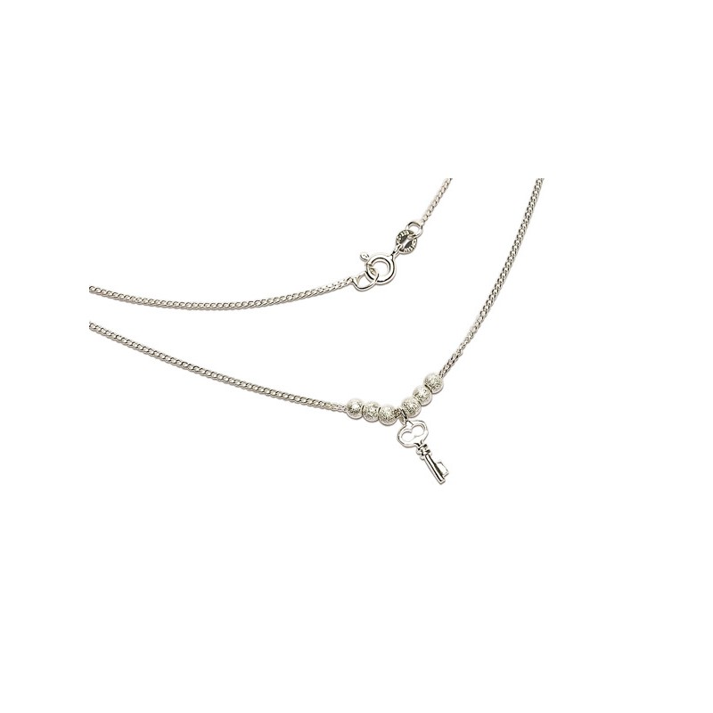 GARGANTILLA PLATA .925 LLAVE SD MEX.