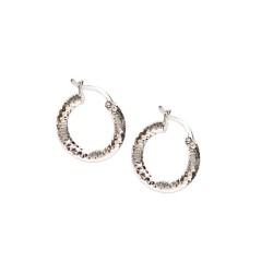 ARRACADAS PLATA .925 DIAM/SATIN #2 AD3 3MM MEX.