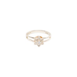 ANILLO PLATA .925 ROSETA MOD. AD633 MEX.