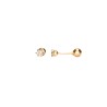 BROQUEL ORO 14K RECTO #2 MEX.