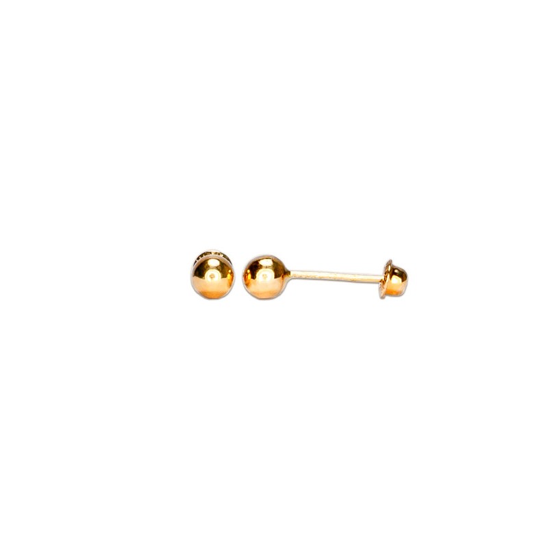 BROQUEL ORO 14K BOLA #0  MEX.