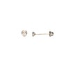 BROQUEL ORO 14K BISEL #2 BCO MEX.