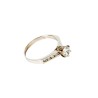 ANILLO ORO 14K SOLITARIO P/L MOD. AV-103 BCO MEX.