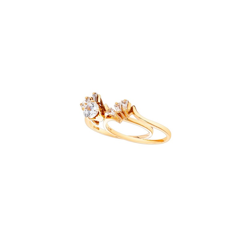 ANILLO ORO 14K ALIANZA MOD. AA-071 AMA MEX.