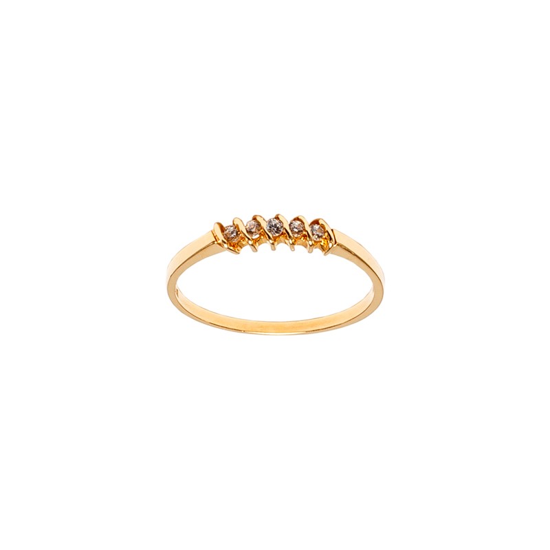 ANILLO ORO 14K CHURUMBELA MOD. AC-168 AMA MEX.