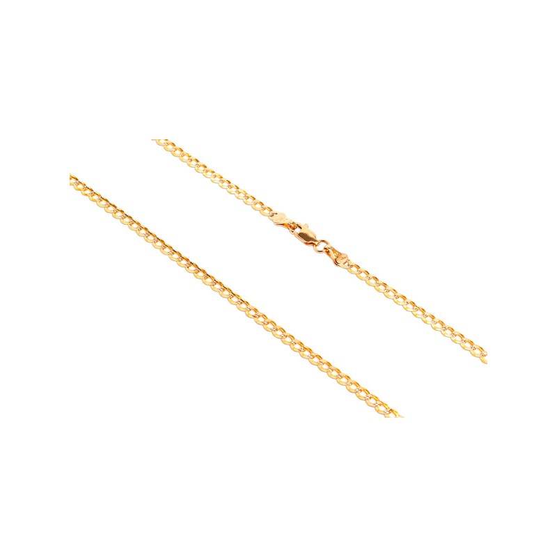 CADENA ORO 10K BARBADA M.50 G200 PAVE MEX.